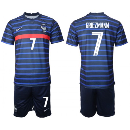 Frankrijk Antoine Griezmann 7 Kind Thuis Tenue EK 2020